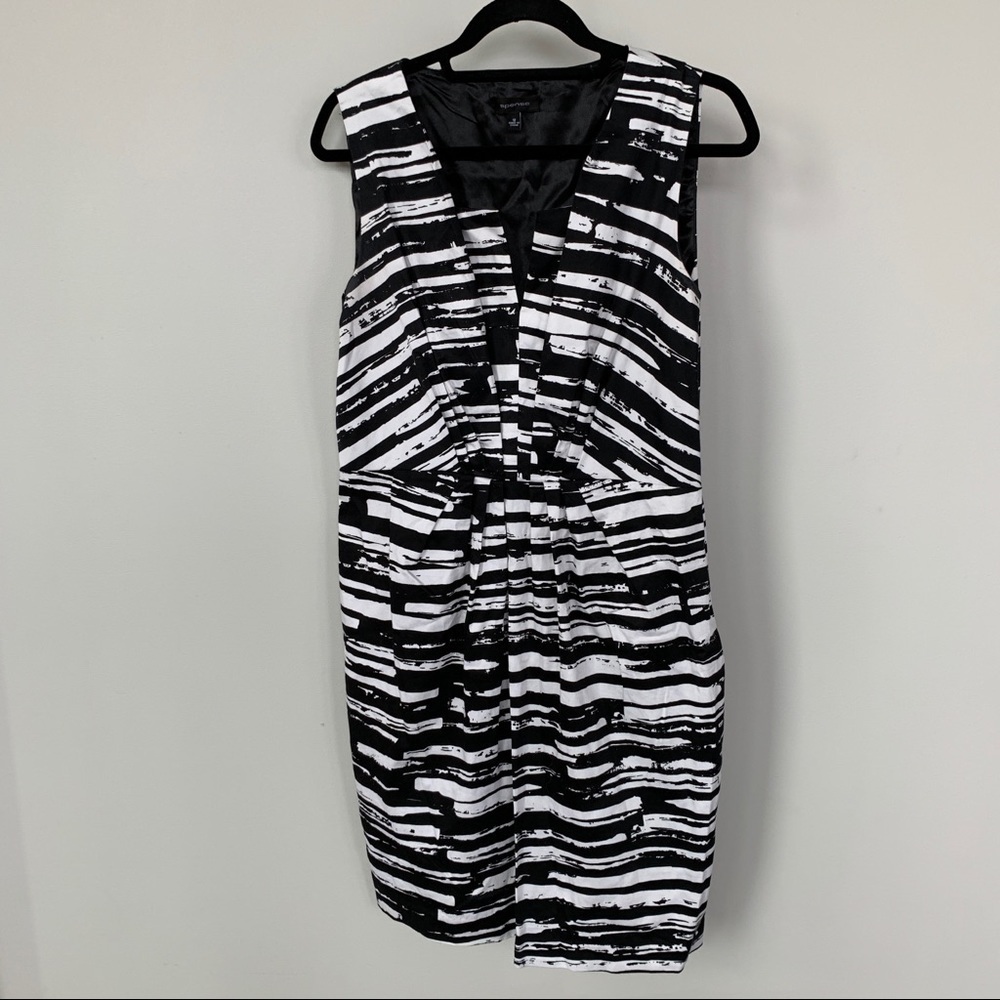 Spence Black‎ & White Tank Dress Size 12